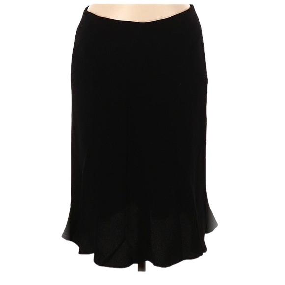 NWT ZELDA 90's Black Crepe Trumpet Meryl Maxi Skirt Size 10 - Picture 2 of 11